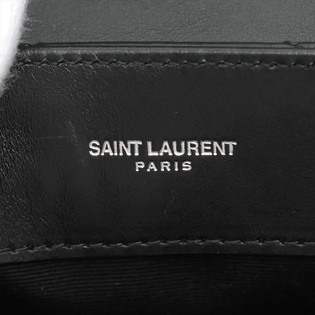 Loulou Small Chain Black Leather