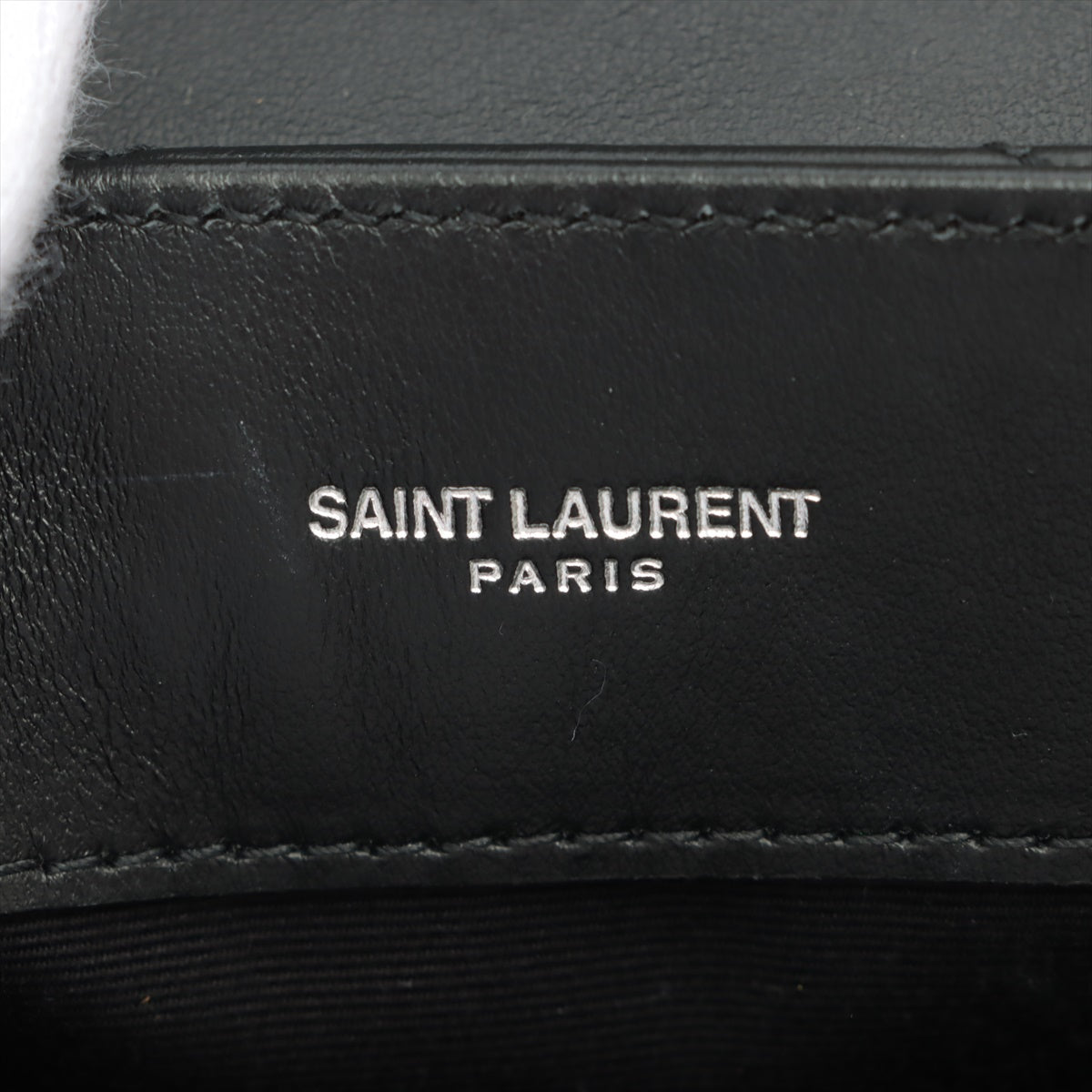 Loulou Small Chain Black Leather