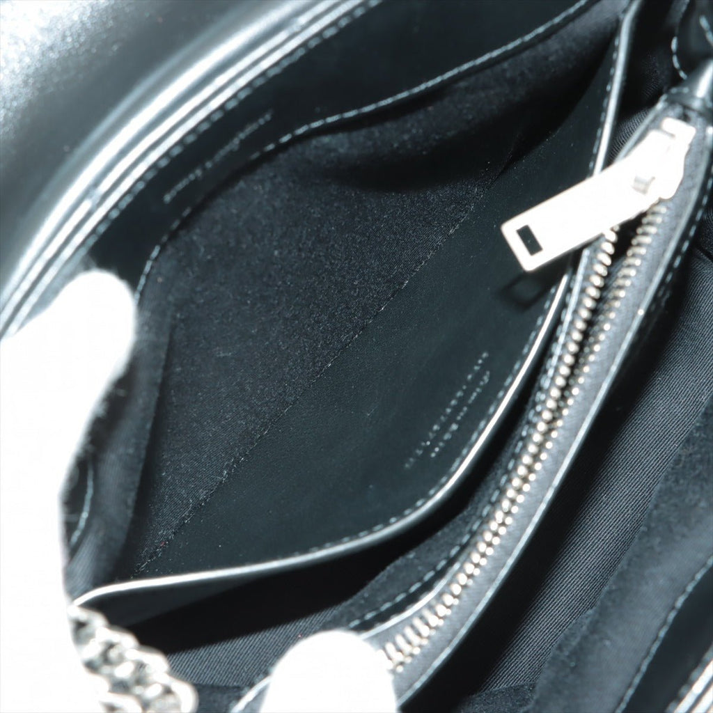 Loulou Small Chain Black Leather