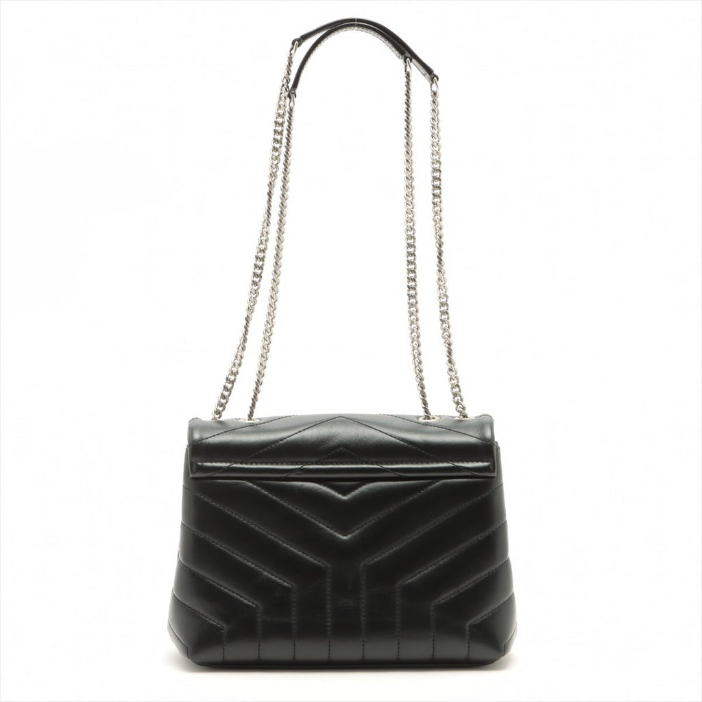 Loulou Small Chain Black Leather