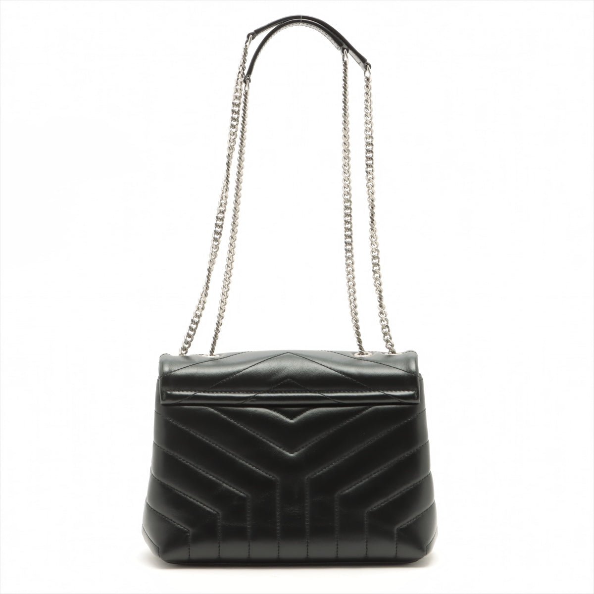 Loulou Small Chain Black Leather