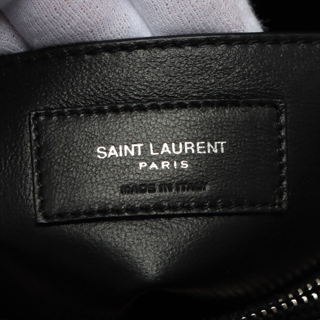 Loulou Small Chain Black Leather