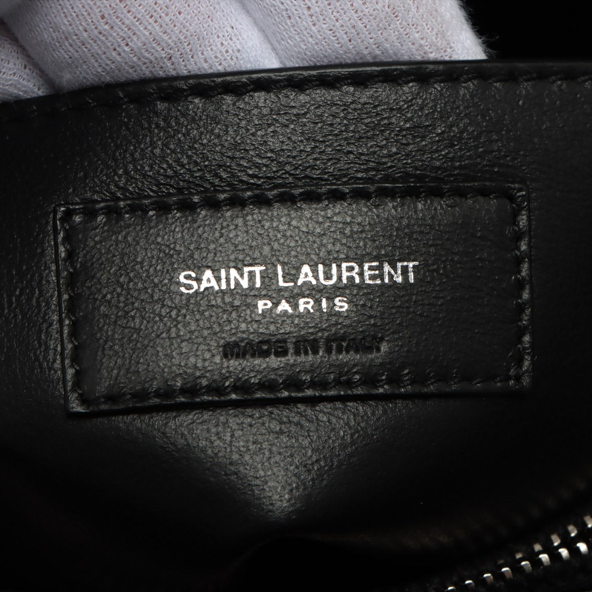 Loulou Small Chain Black Leather