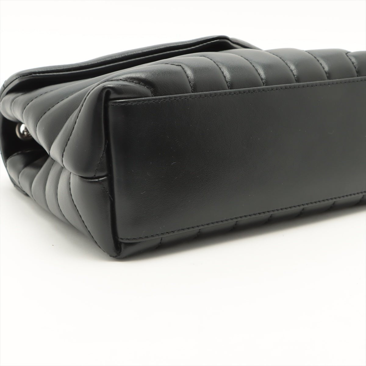 Loulou Small Chain Black Leather