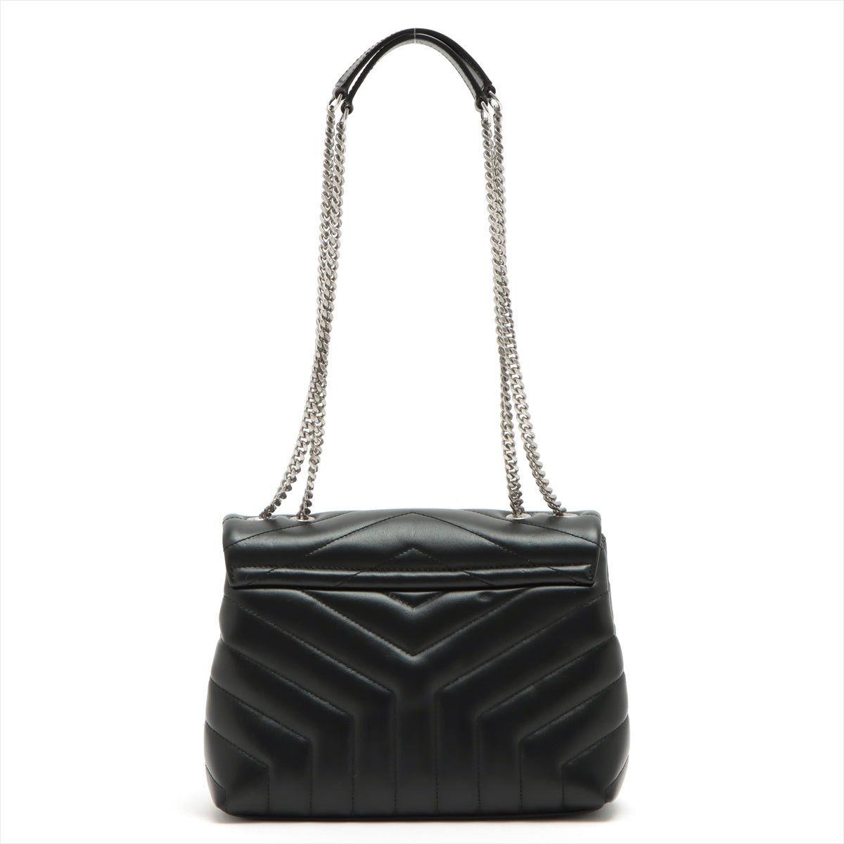 Loulou Small Chain Black Leather