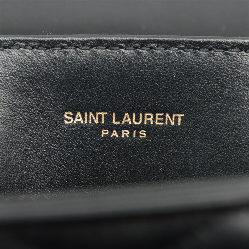 Loulou Small Chain Black Leather