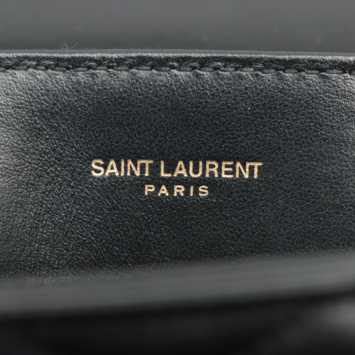 Loulou Small Chain Black Leather