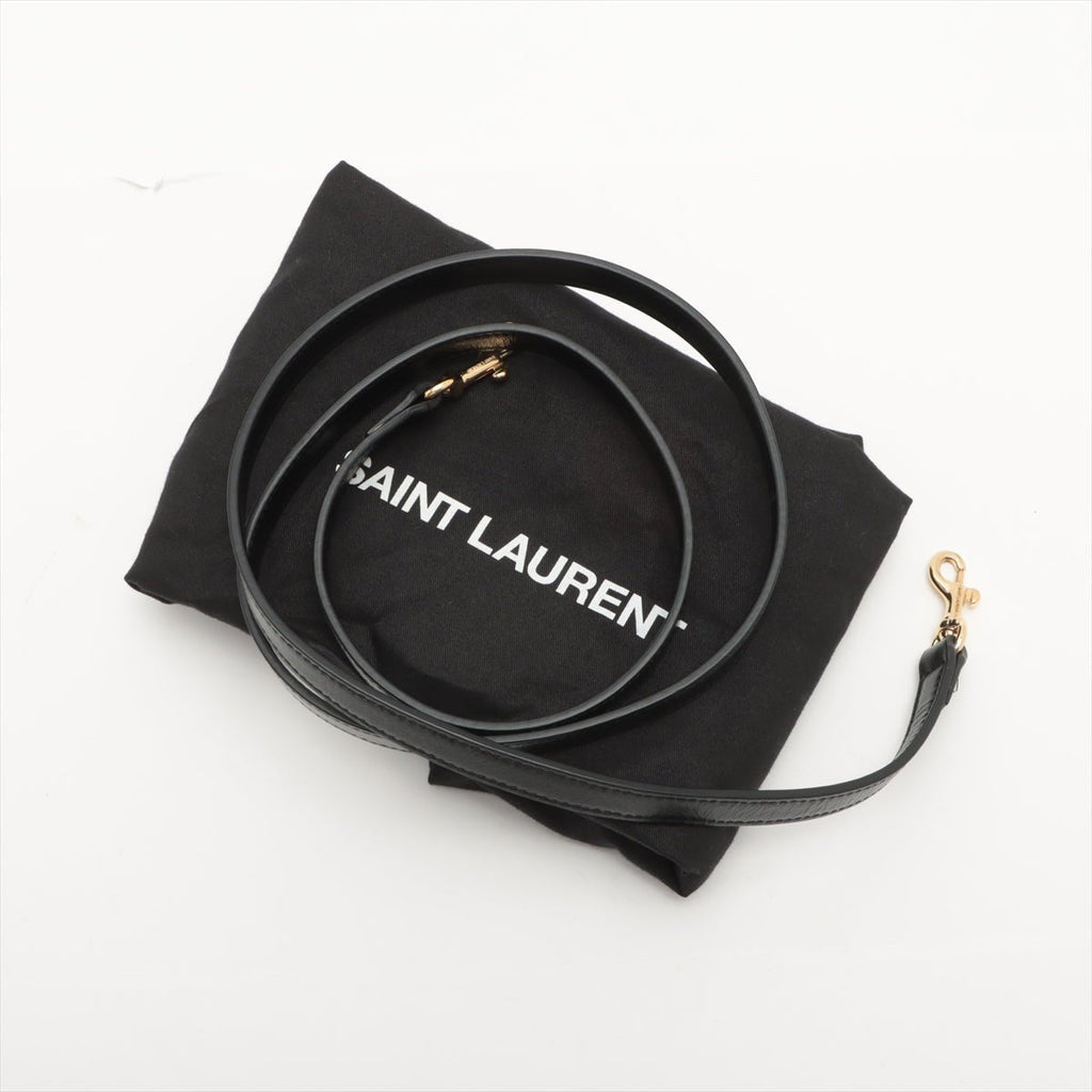Paris Baby Cabas 2-Way Leather Black Bag