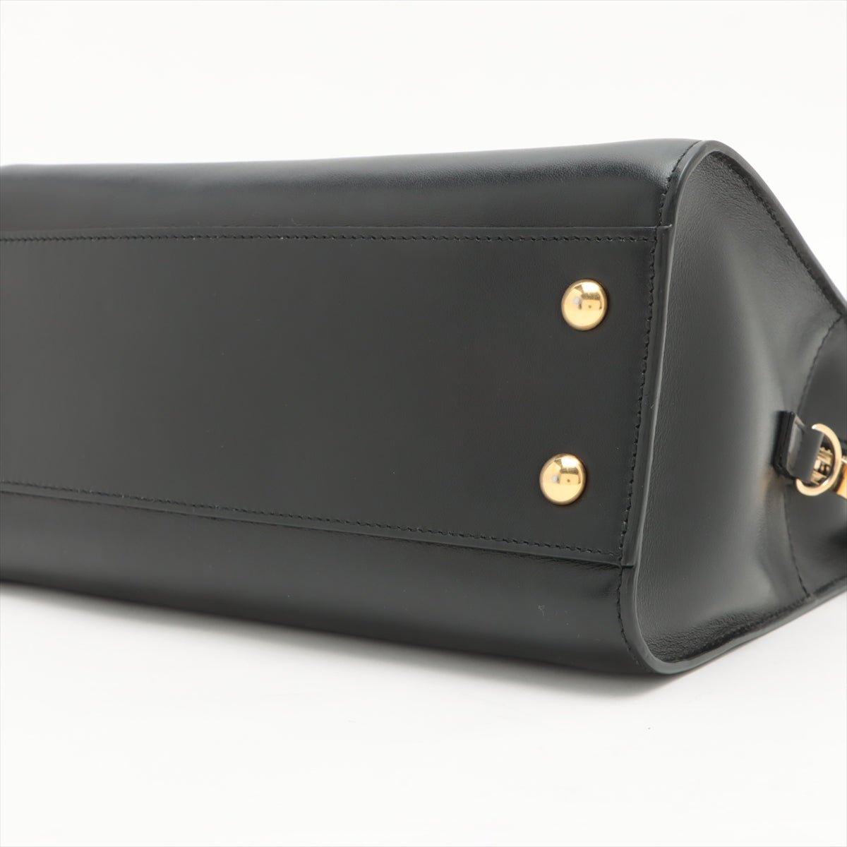 Paris Baby Cabas 2-Way Leather Black Bag