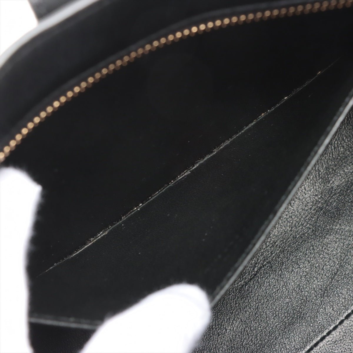 Paris Baby Cabas 2-Way Leather Black Bag