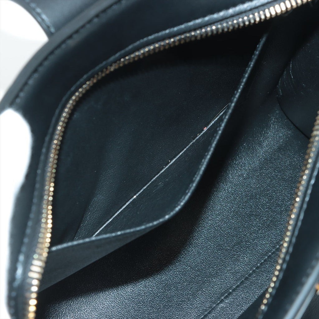 Paris Baby Cabas Leather 2-way Black