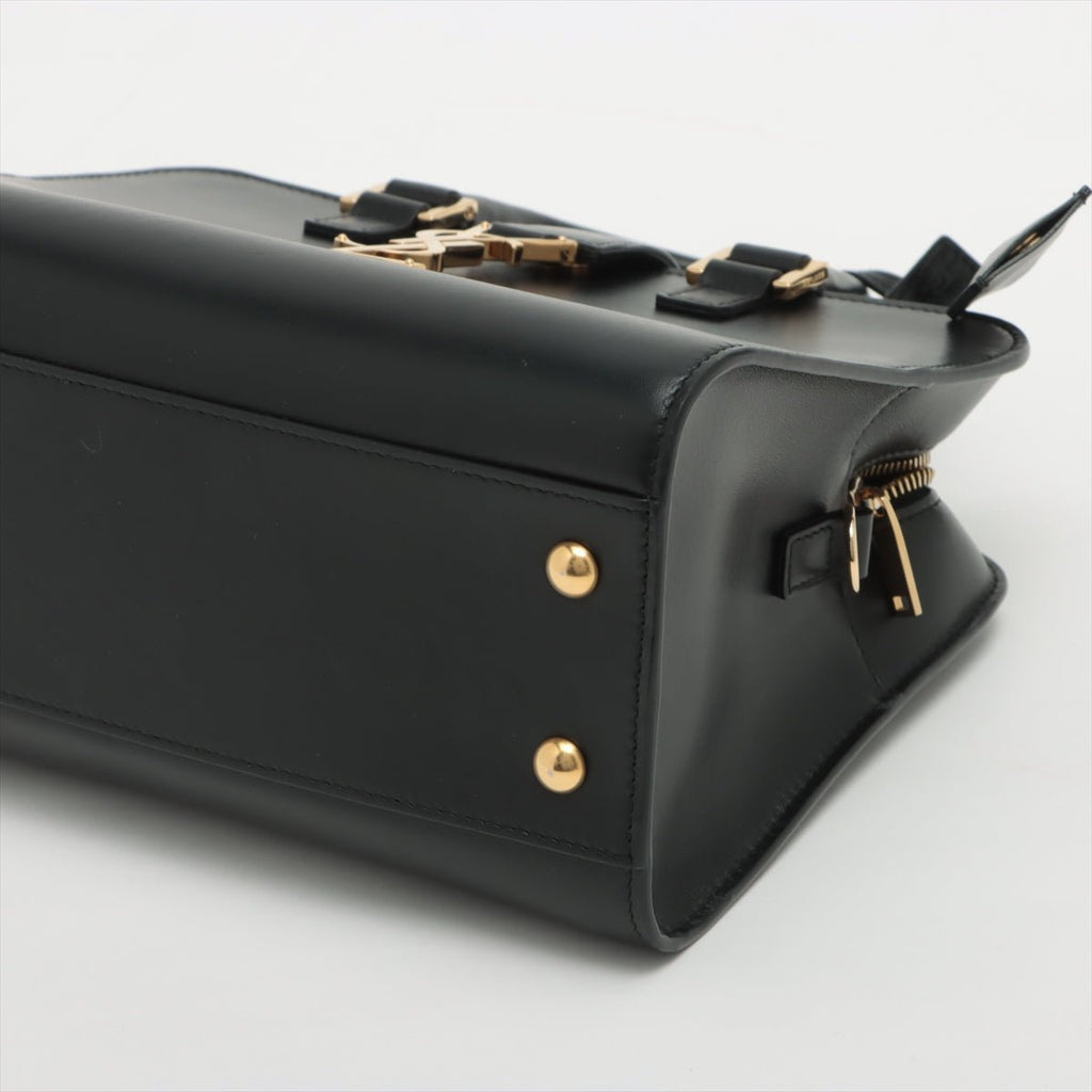 Paris Baby Cabas Leather 2-way Black