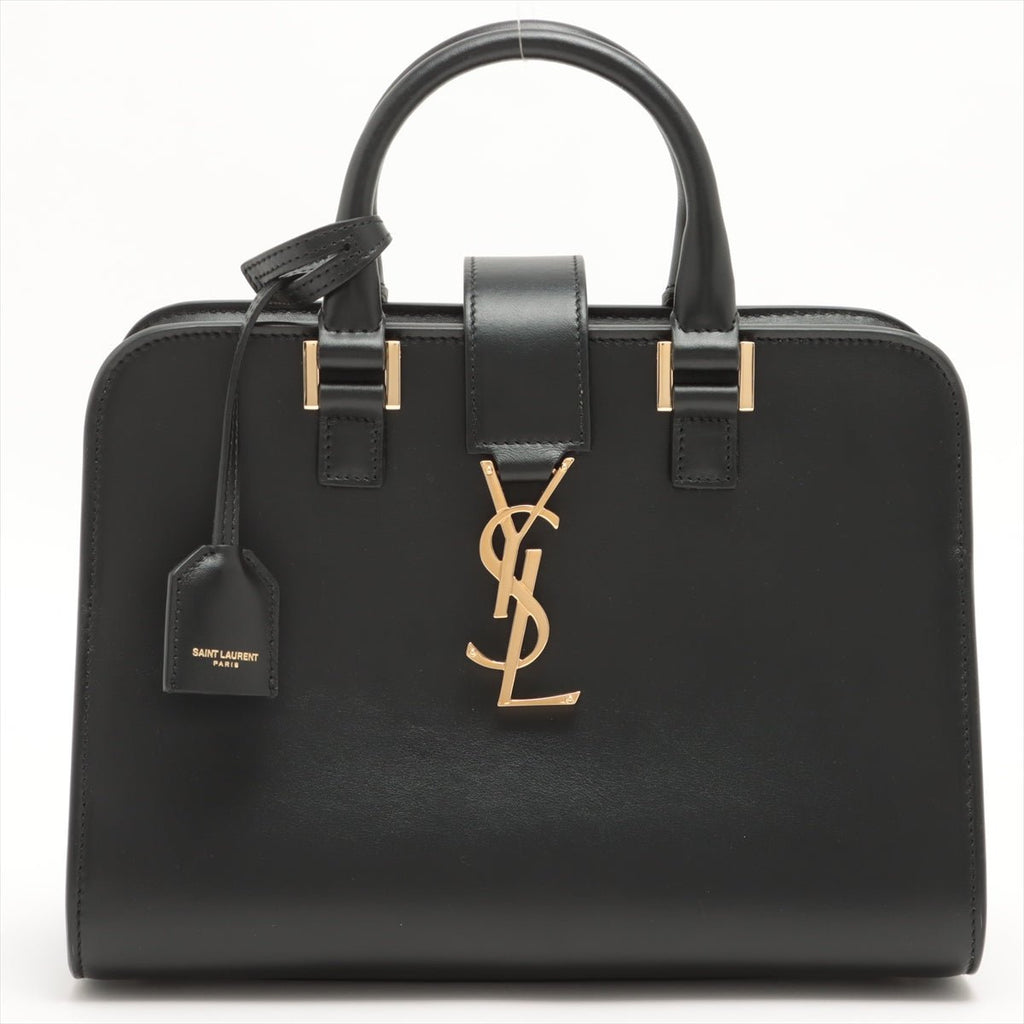 Paris Baby Cabas Leather 2-way Black