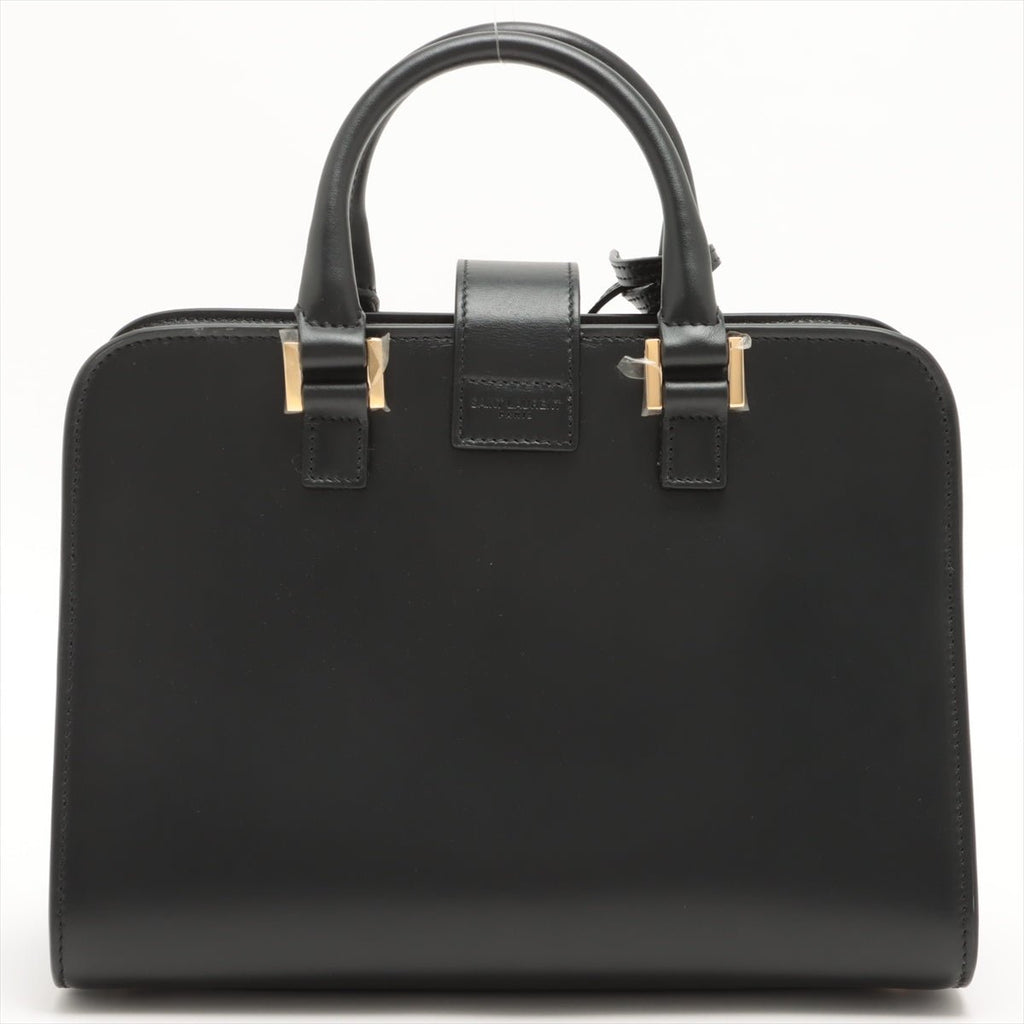 Paris Baby Cabas Leather 2-way Black