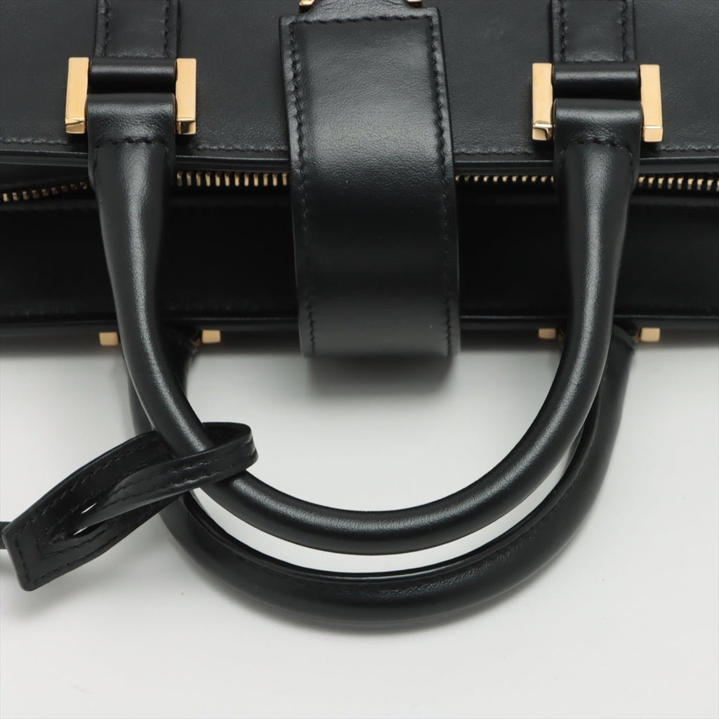 Paris Baby Cabas Leather 2-way Black