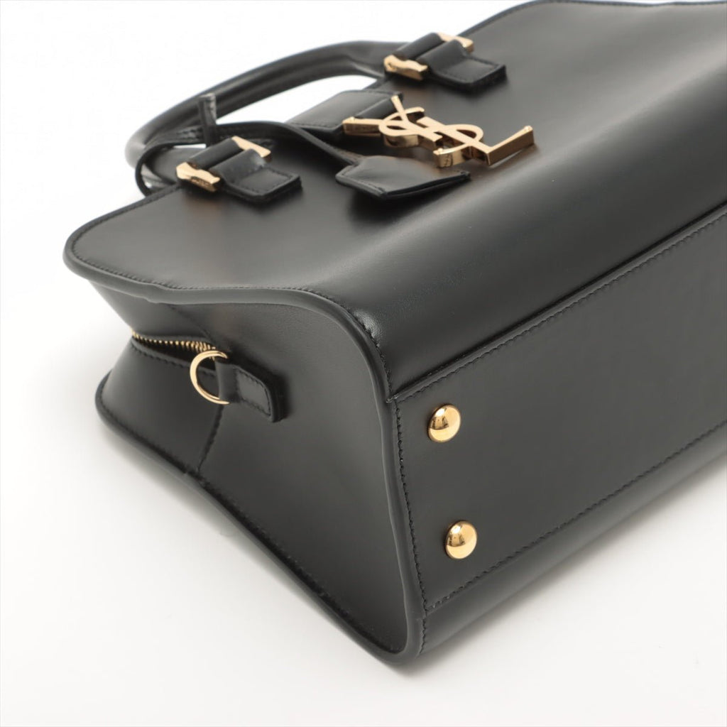 Paris Baby Cabas Leather 2-way Black