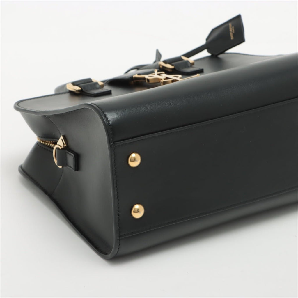 Paris Baby Cabas Leather 2-way Black