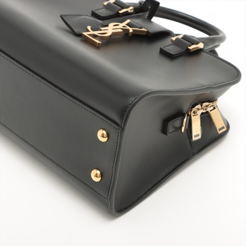 Paris Baby Cabas Leather 2-way Black