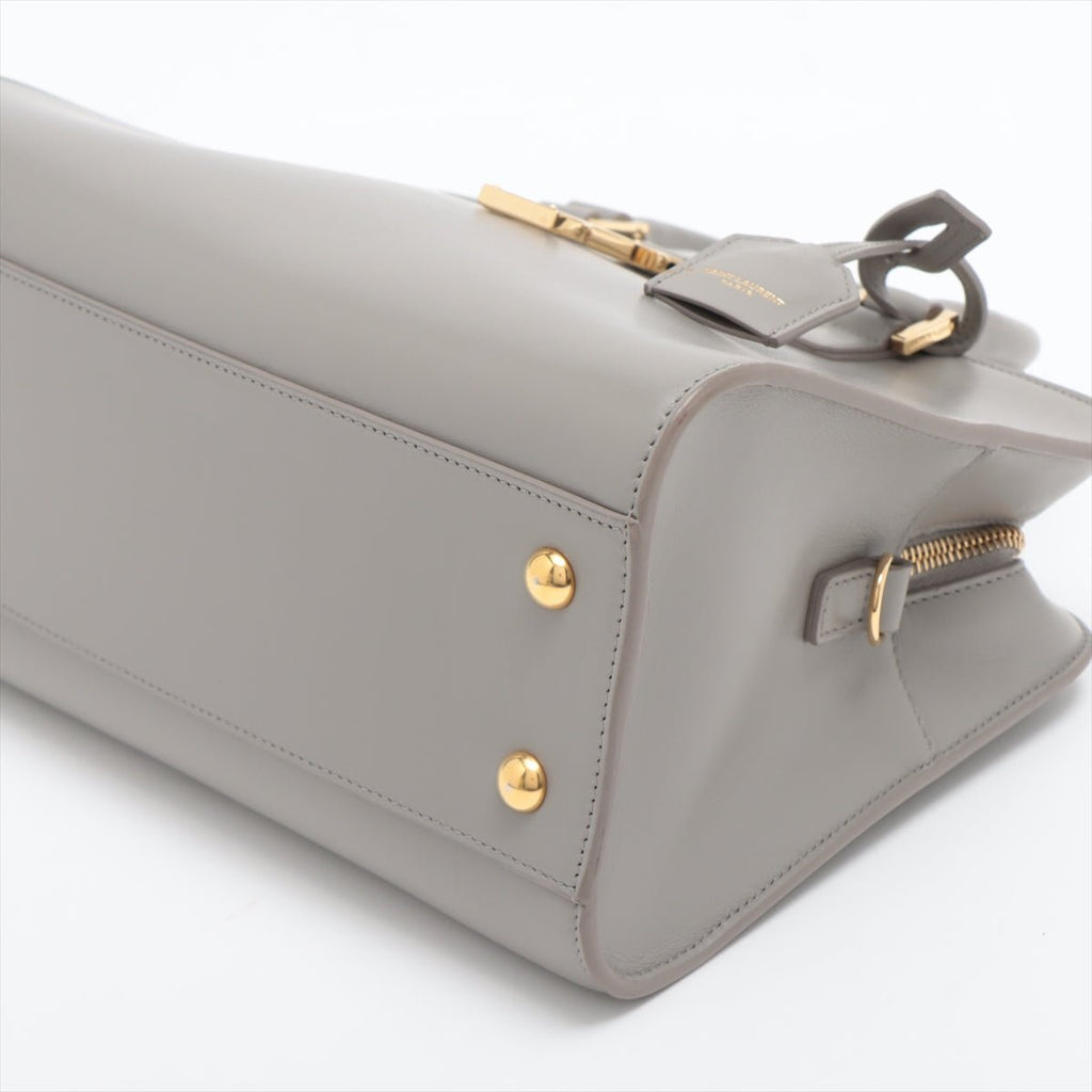 Paris Baby Cabas Leather 2-way Grey