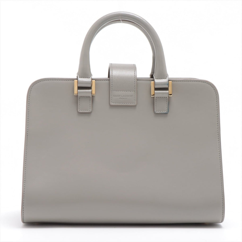 Paris Baby Cabas Leather 2-way Grey