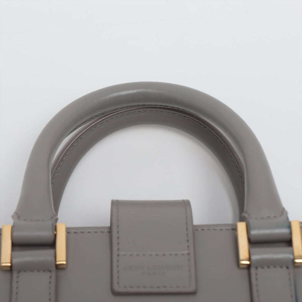 Paris Baby Cabas Leather 2-way Grey