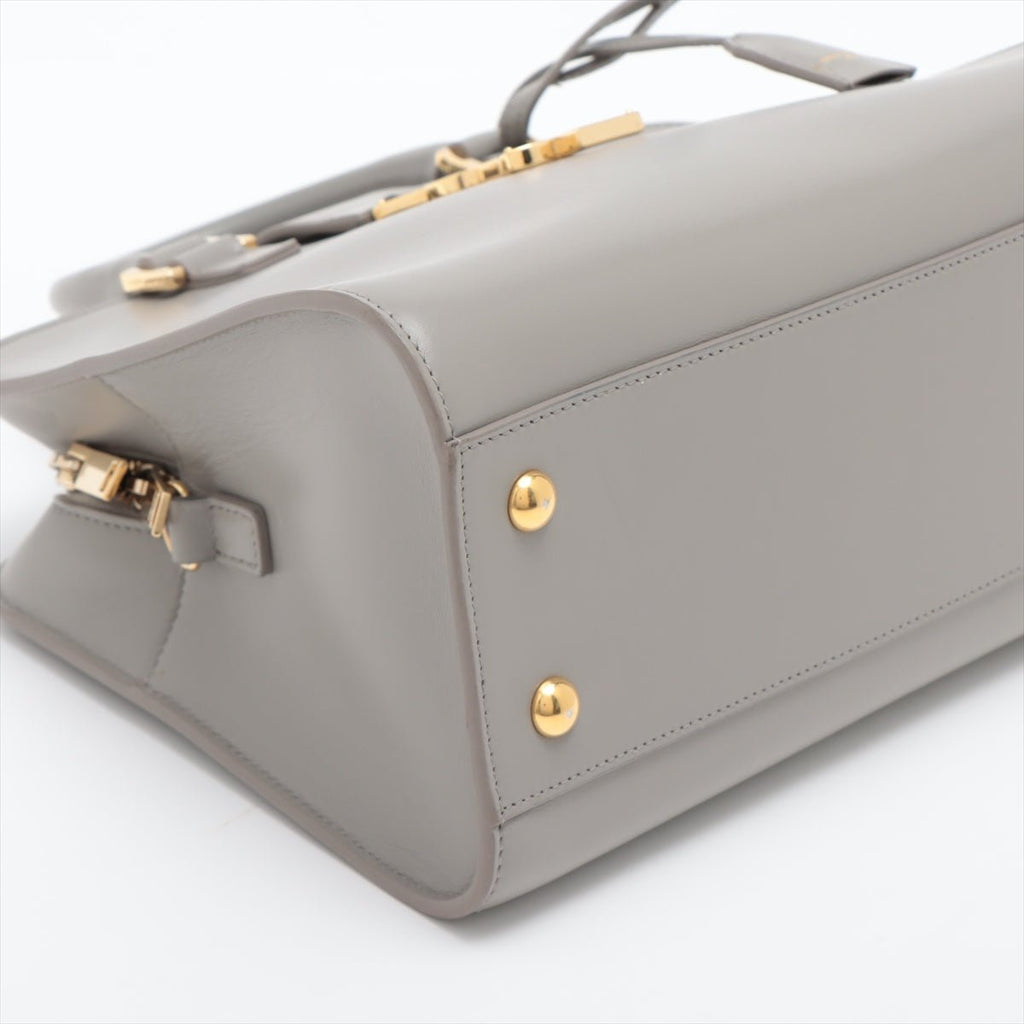 Paris Baby Cabas Leather 2-way Grey