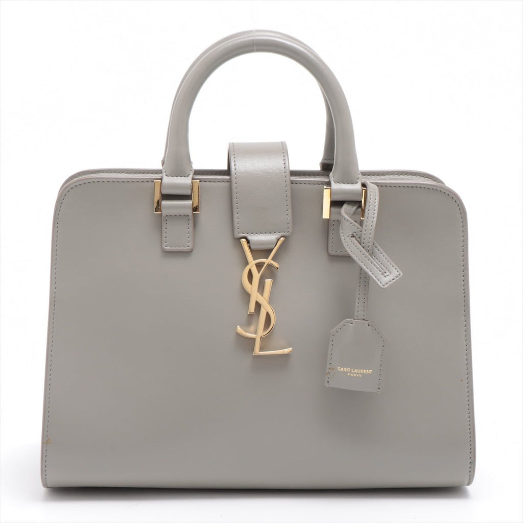 Paris Baby Cabas Leather 2-way Grey