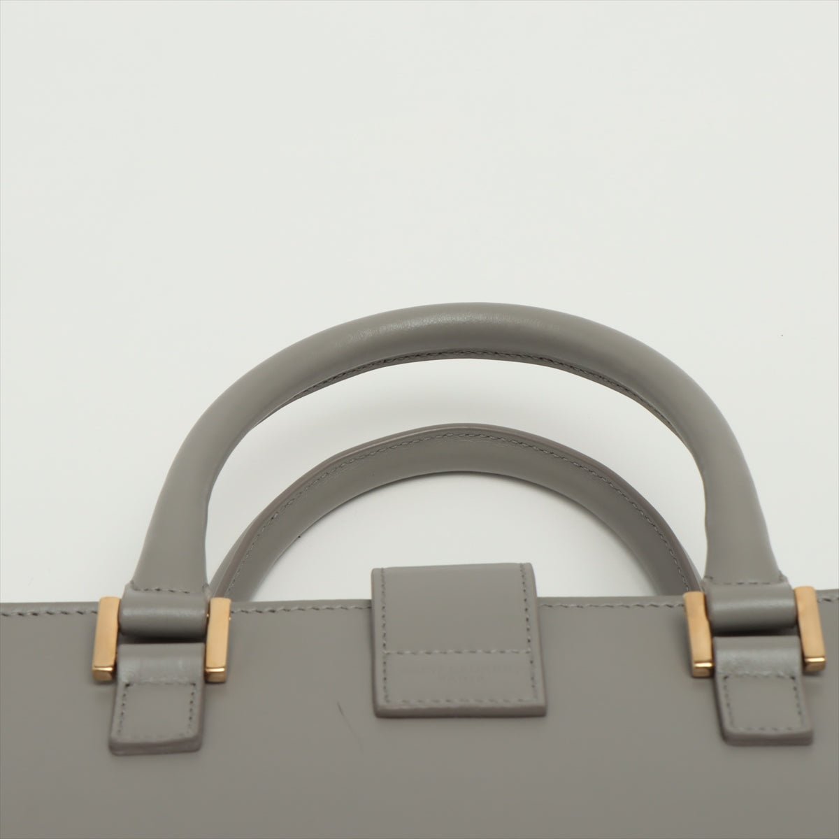 Paris Baby Cabas Leather 2-way Grey Large