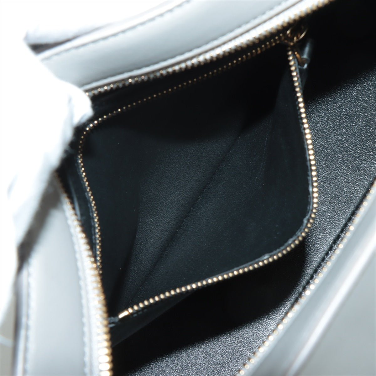 Paris Baby Cabas Leather 2-way Grey Large