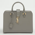 Paris Baby Cabas Leather 2-way Grey Large