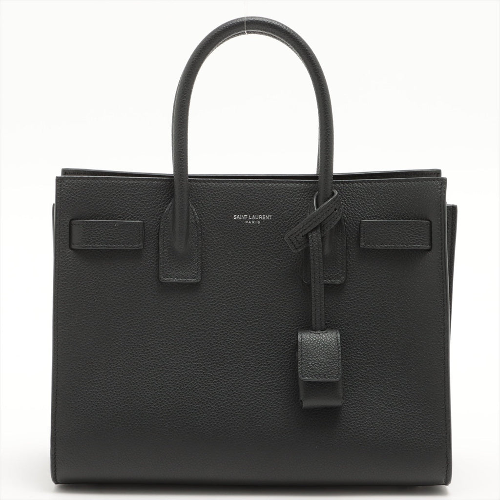 Paris Baby Sac de Jour in Black Leather 2-way