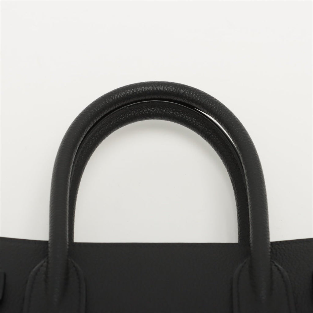 Paris Baby Sac de Jour in Black Leather 2-way