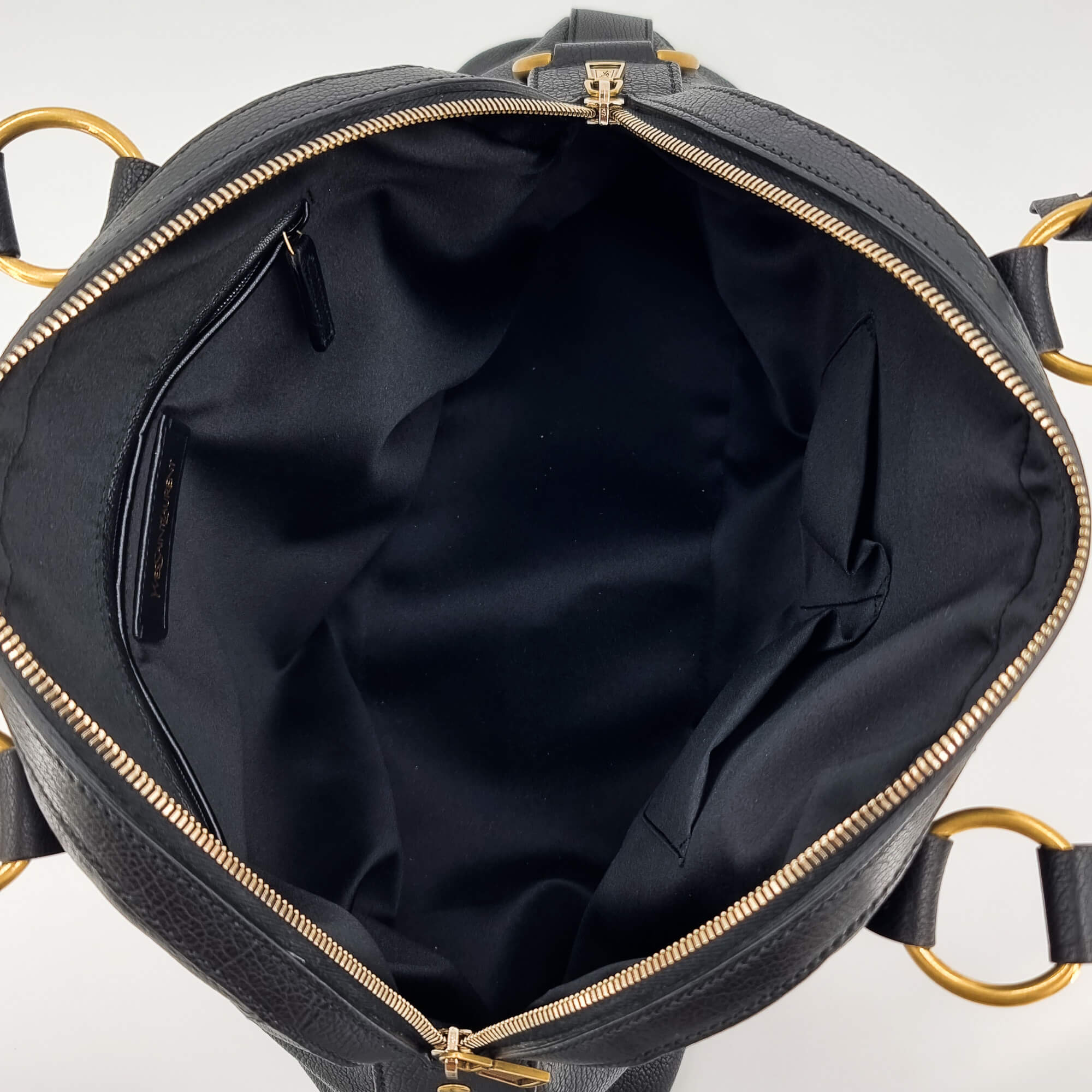 Yves Saint Laurent Muse in black leather