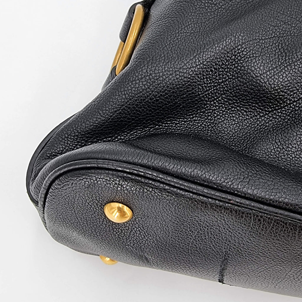 Yves Saint Laurent Muse in black leather