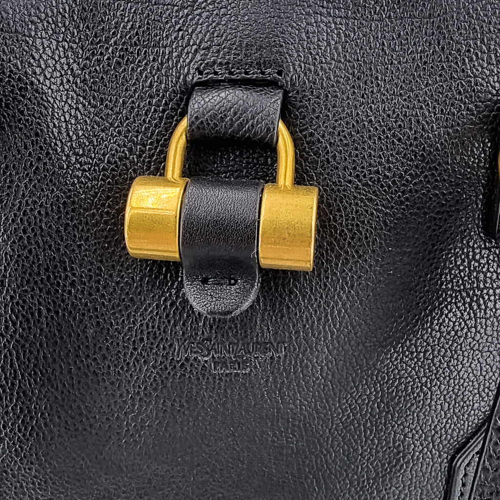 Yves Saint Laurent Muse in black leather