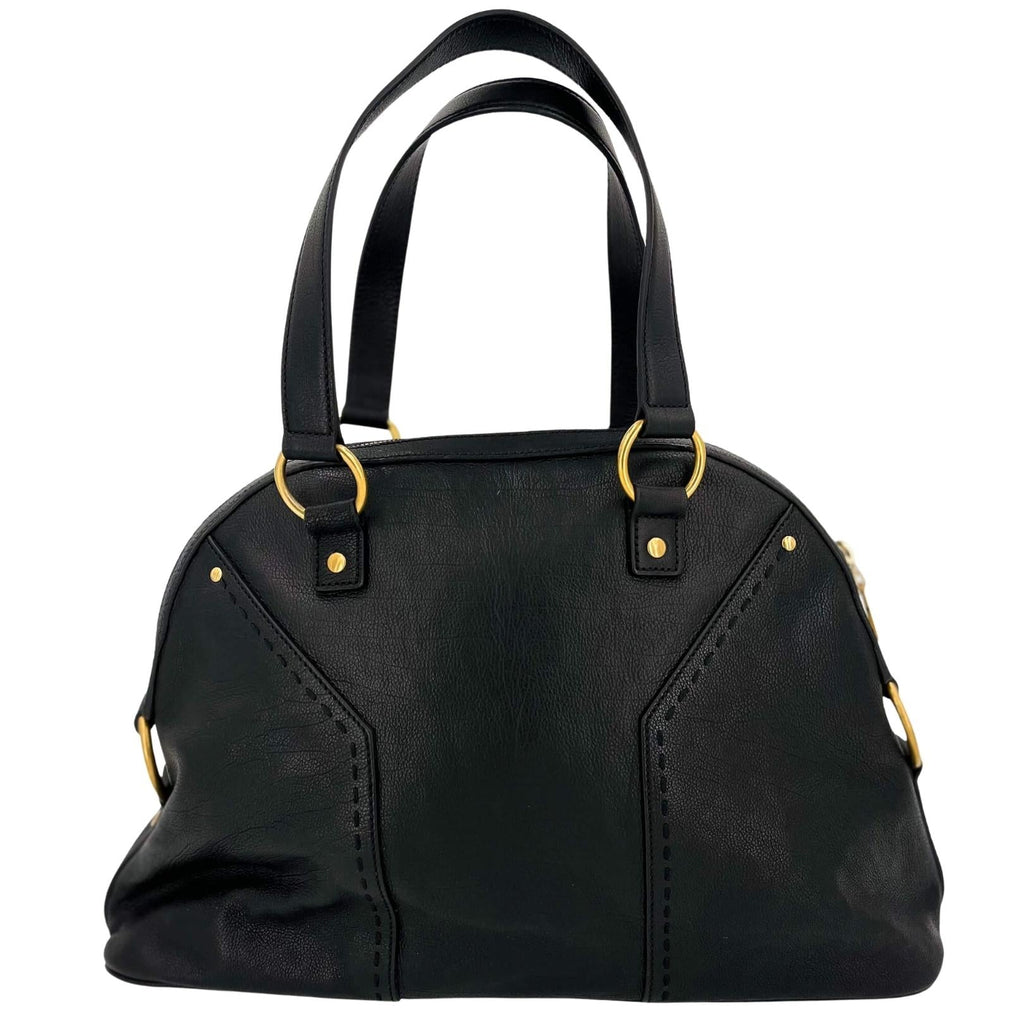 Yves Saint Laurent Muse in black leather