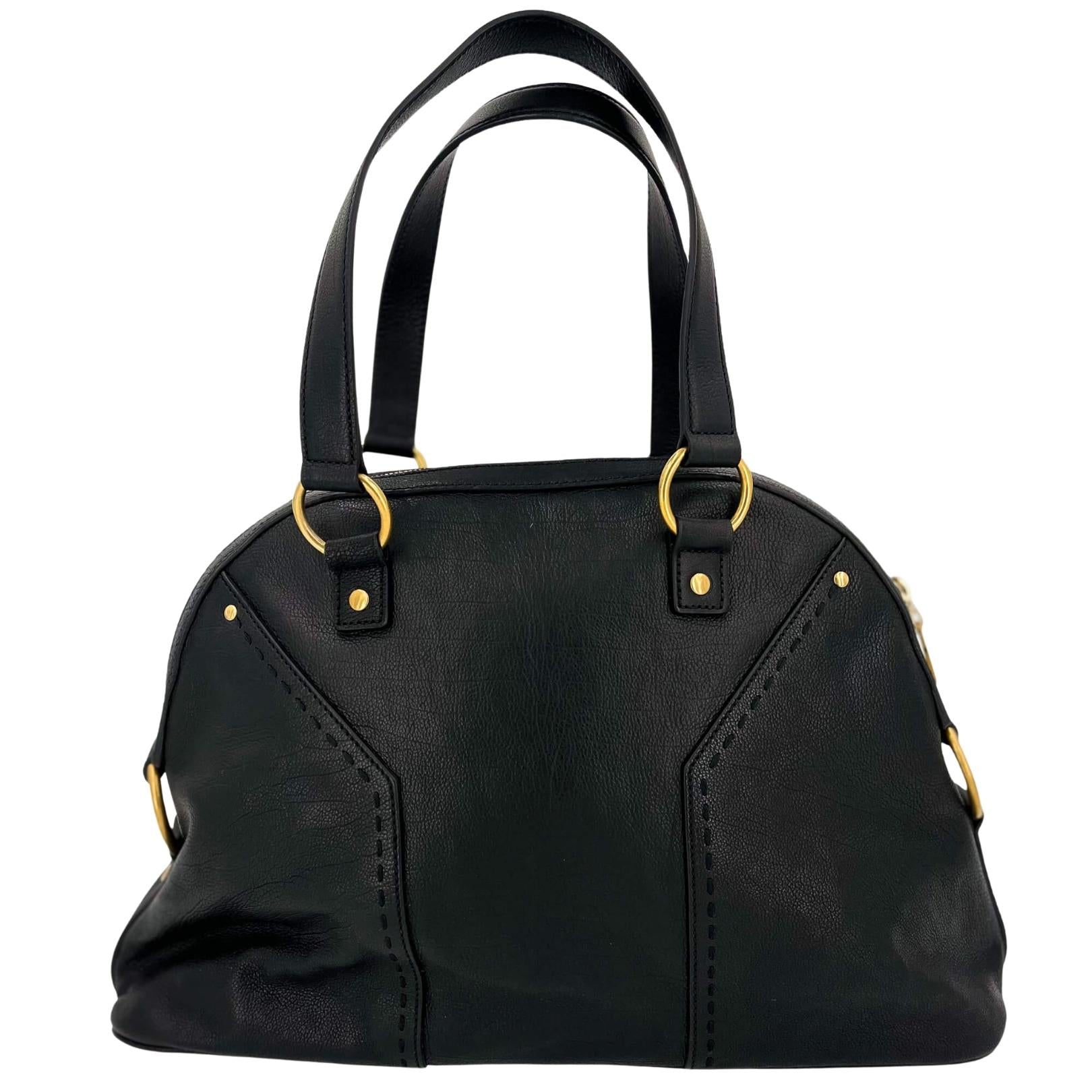 Yves Saint Laurent Muse in black leather