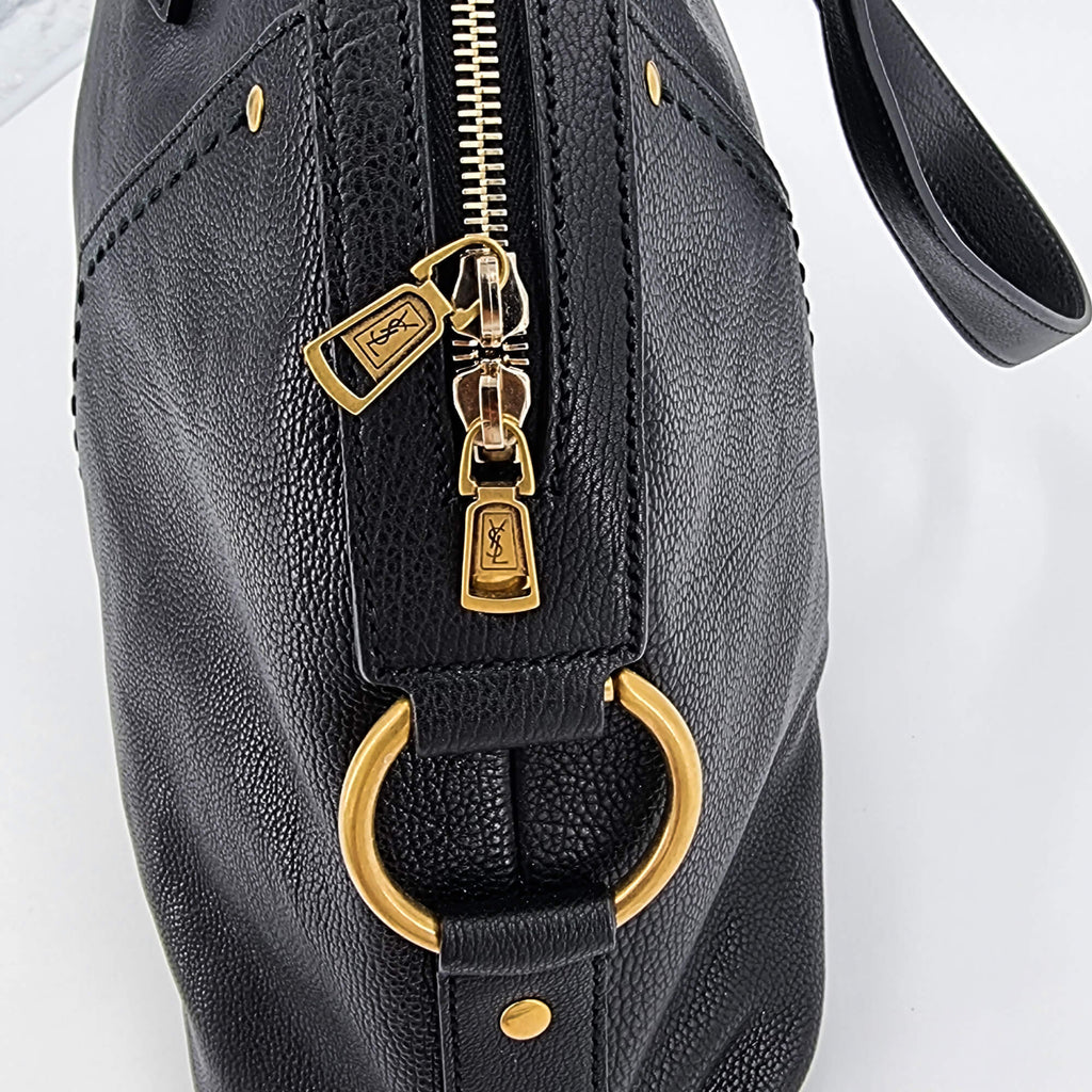 Yves Saint Laurent Muse in black leather