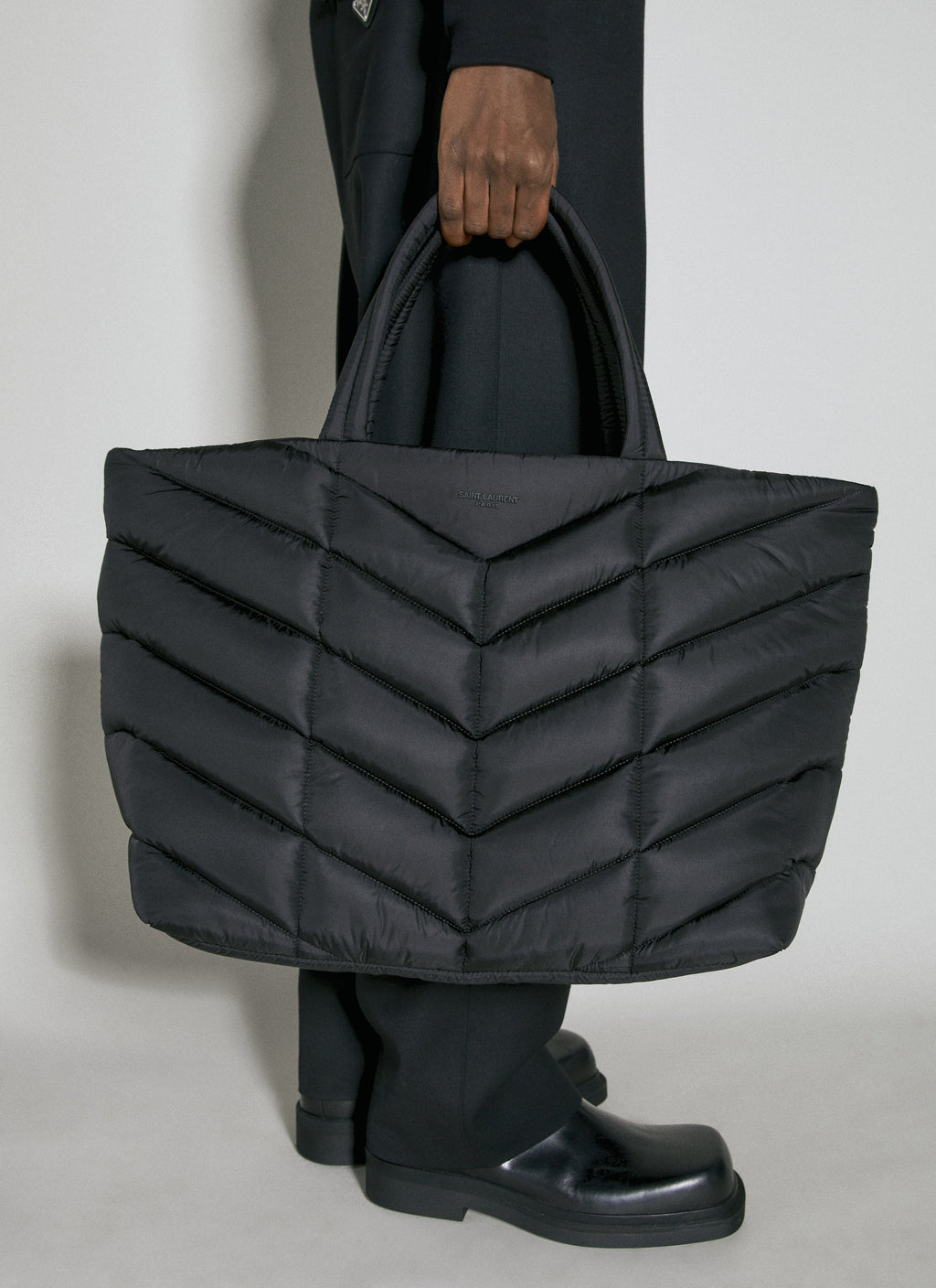 Saint Laurent Men Puffer Tote Bag