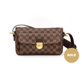 Louis Vuitto Ravello GM Damier EbÃ¨ne Canvas Shoulder Bag