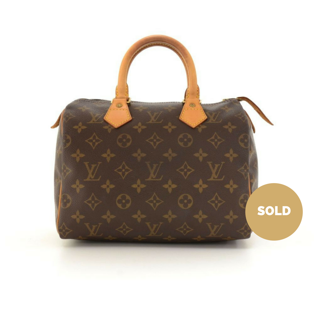 Louis Vuitto Speedy 25 Monogram Canvas Handbag