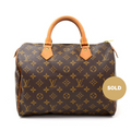 Louis Vuitto Speedy 30 Monogram Canvas Handbag