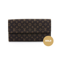 Louis Vuitto Ebene Mini Lin Monogram Canvas Bifold Wallet