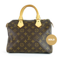Louis Vuitto Speedy 25 Monogram Canvas Handbag