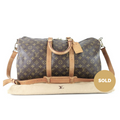 Louis Vuitto Keepall 45 Bandouliere Monogram Canvas Travel Bag with Strap