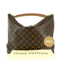 Louis Vuitto Sully MM Monogram Canvas Shoulder Bag