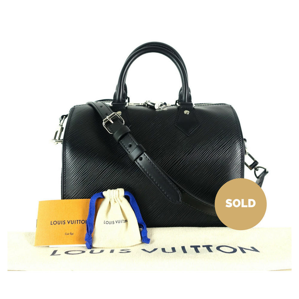Louis Vuitto Speedy 25 BandouliÃ¨re Epi Leather Handbag