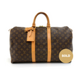Louis Vuitto Keepall 45 Monogram Canvas Travel Bag