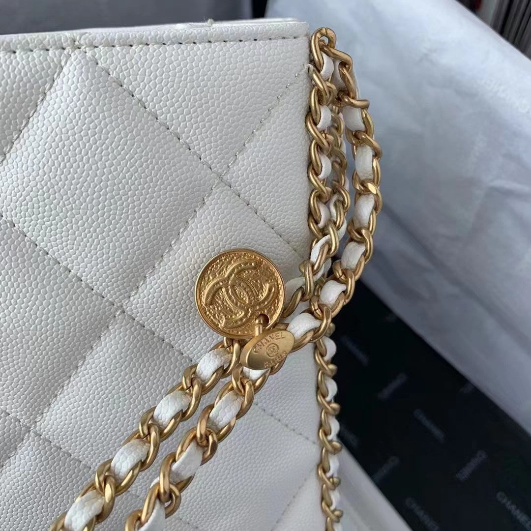 CHLSmall Shopping Bag White For Women Bags 9.1in/23cm