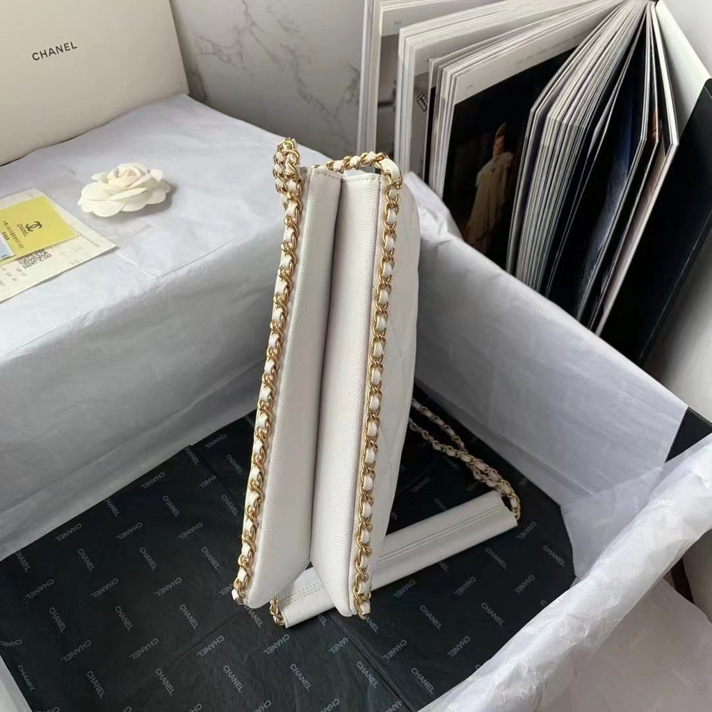 CHLSmall Shopping Bag White For Women, Women’s Bags 9in/23cm